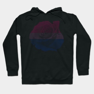 Bi pride ascii rose Hoodie